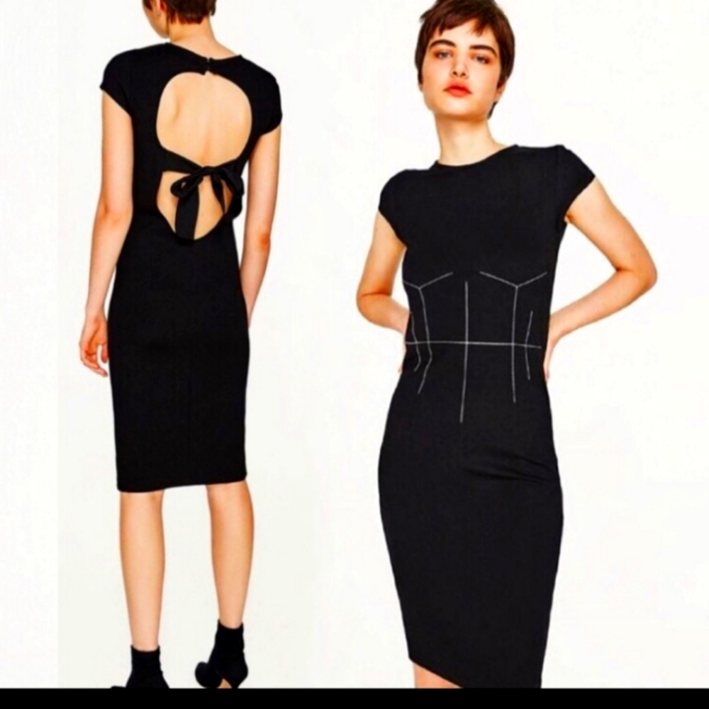 NWOT Zara Open Back Dress